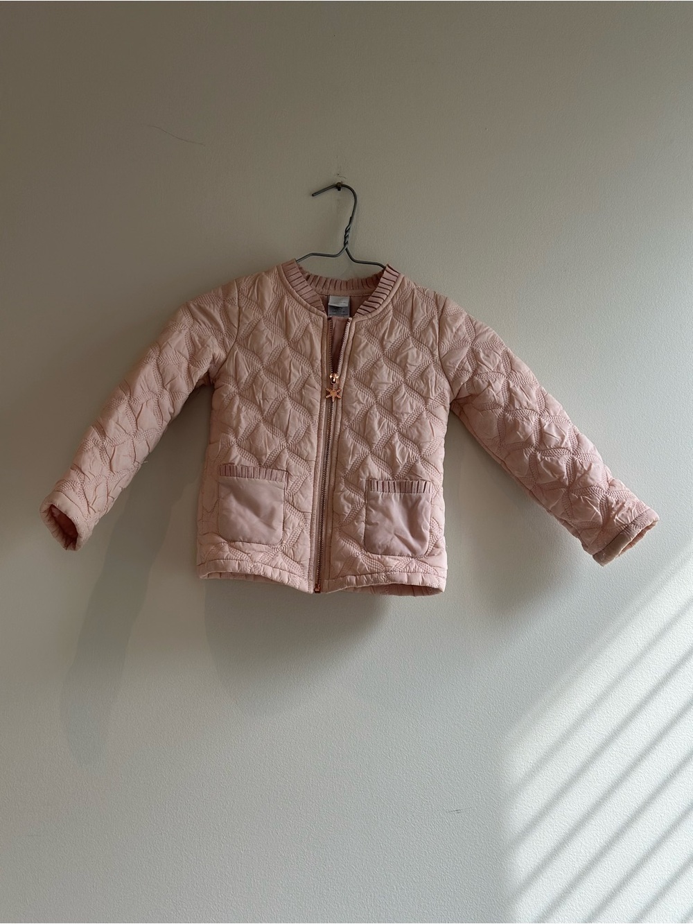 Toddler Quilted Pink Jacket -